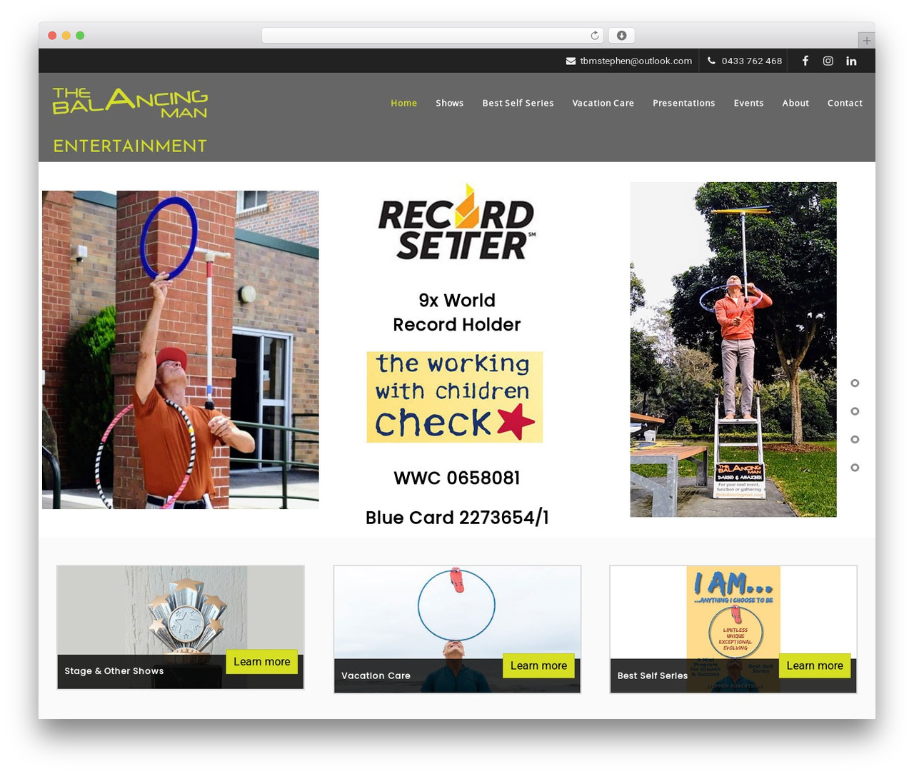 Lambda WordPress website theme - thebalancingman.com