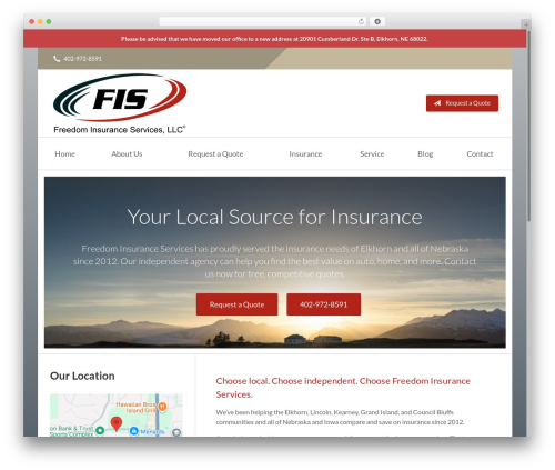 SB5 WordPress page theme - fisomaha.com