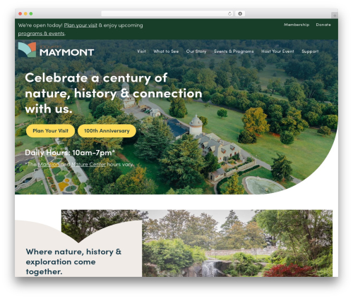 Theme WordPress Beaver Builder Theme - maymont.org