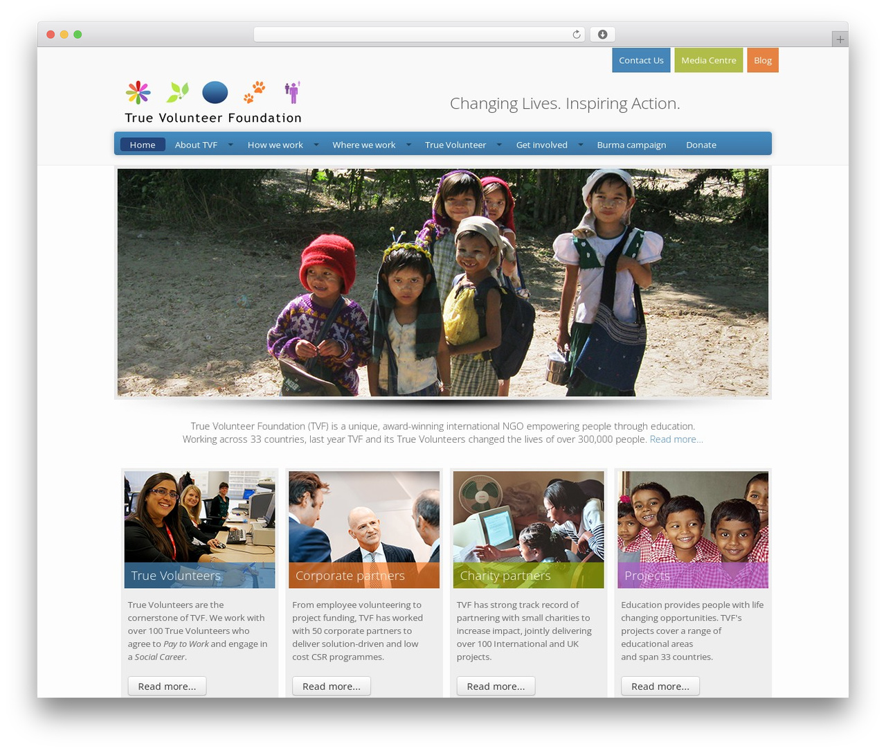 Theme WordPress COMMANDER THEME - truevolunteer.org