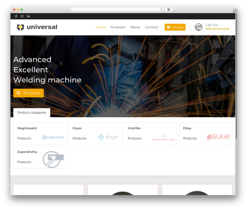 Universal Theme WordPress theme - universal-ge.com