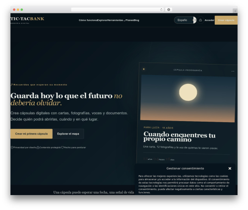 WordPress theme StartNext - tictacbank.com