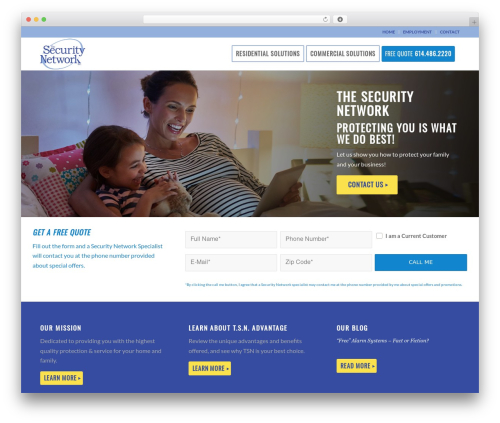 WordPress theme The Security Network - thesecuritynetwork.com