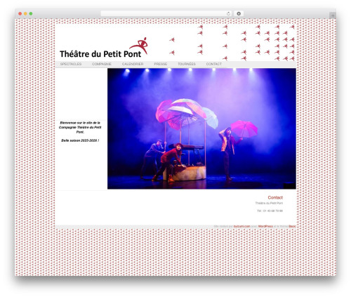 Basic free WP theme - theatredupetitpont.com