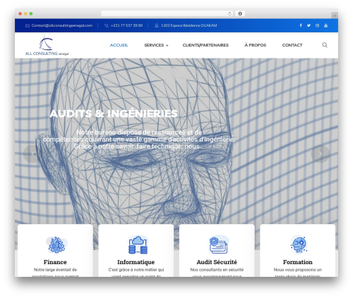 Braintech premium WordPress theme - allconsultingsenegal.com