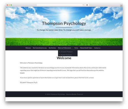 BusinessBuilder business WordPress theme - thompsonpsychology.com