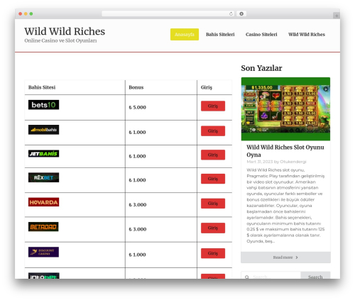 Chap WordPress theme - sipastv.com