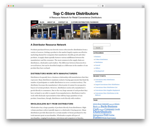Coraline WordPress website template - topcstoredistributors.com