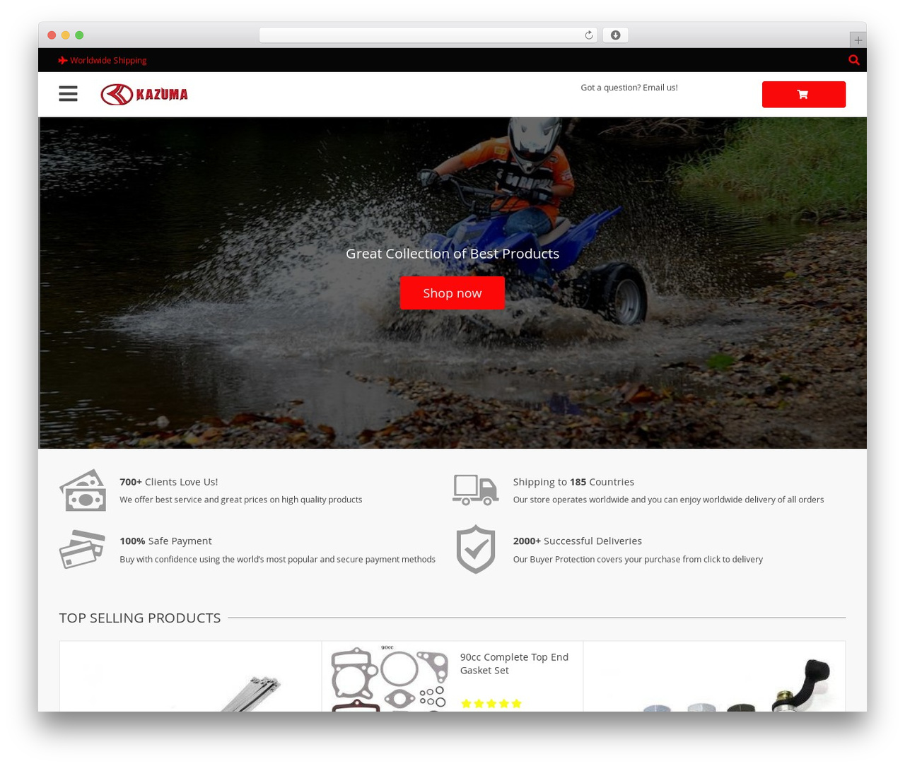 Davinci 2 best WordPress theme - kazumaatvpartsdirect.com