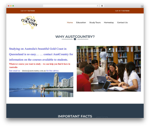 Educat core WordPress plugin - austcountry.com