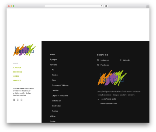 Illustrator WordPress theme - lartdici.com