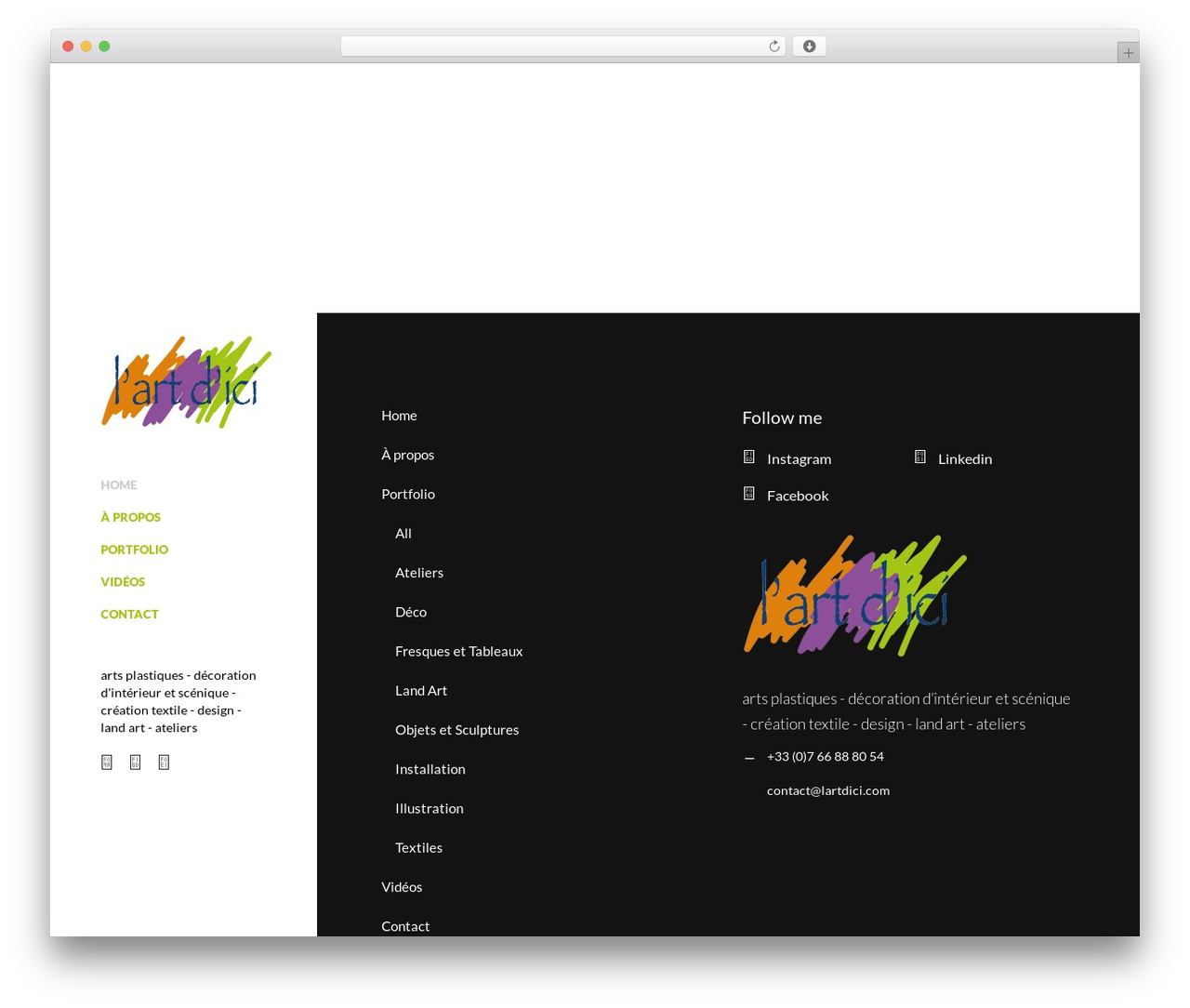 Illustrator WordPress theme - lartdici.com Illustrator WordPress theme - lartdici.com