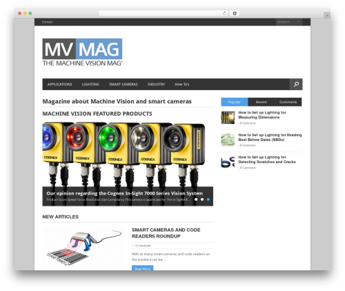Magazon theme WordPress - machine-vision-mag.com