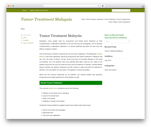 Rumput Hijau WordPress theme - tumor-treatment-malaysia.herbal-treatment-advisory.com