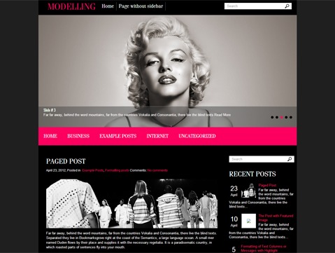 Theme WordPress Modelling