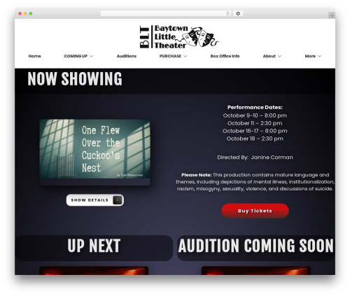 WordPress theme WP Bootstrap Starter - baytownlittletheater.org