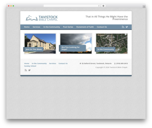 WP theme Risen - tavistockbc.org