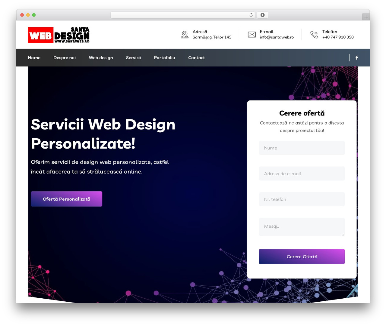 Braintech WordPress theme design - santaweb.ro