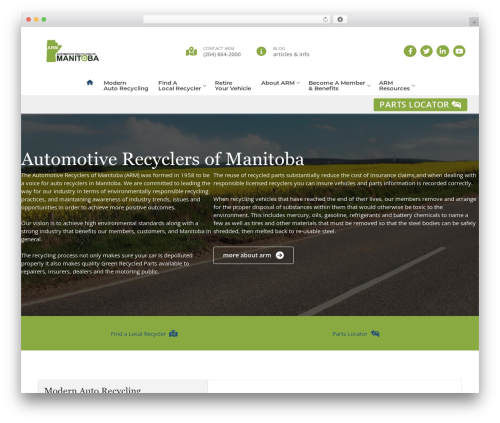 Customify WordPress theme - arm.mb.ca