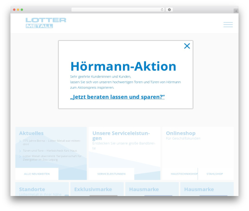 th3design basic WordPress theme - lottermetall.de