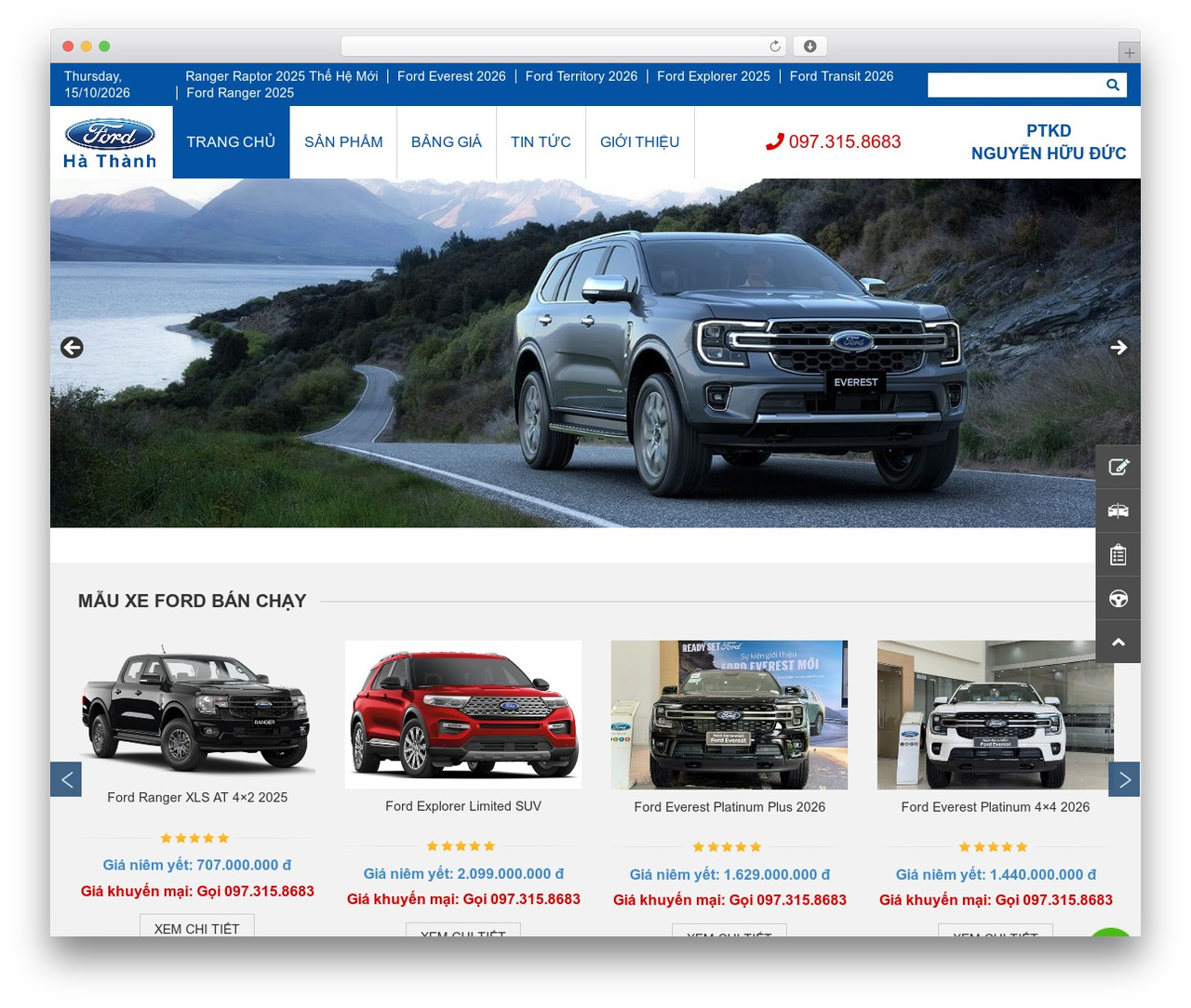 Theme WordPress creativeframework - fordhathanh.vn