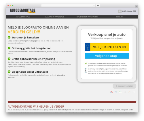 Venauto Shared theme WordPress theme - autodemontagevanderven.nl