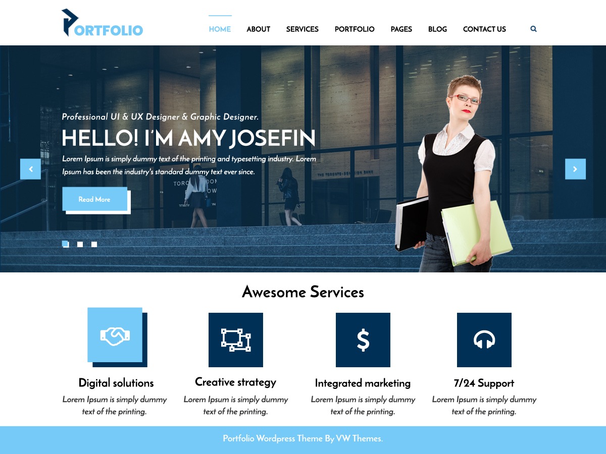 Wordpress portfolios