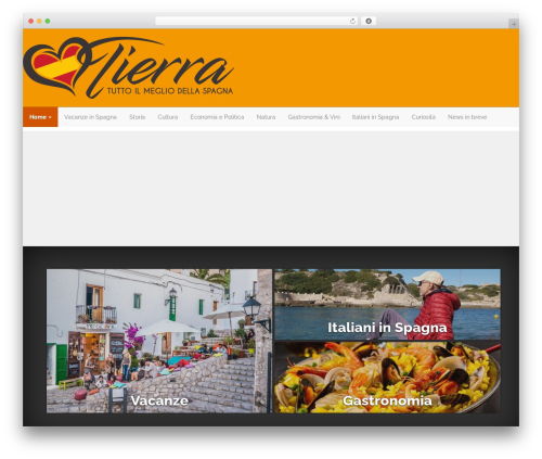 Wordpress Bootstrap theme WordPress - tierra.it