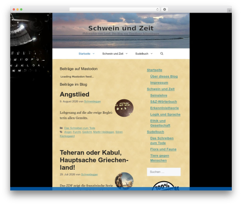 Include mastodon feed WordPress plugin - schweinundzeit.de