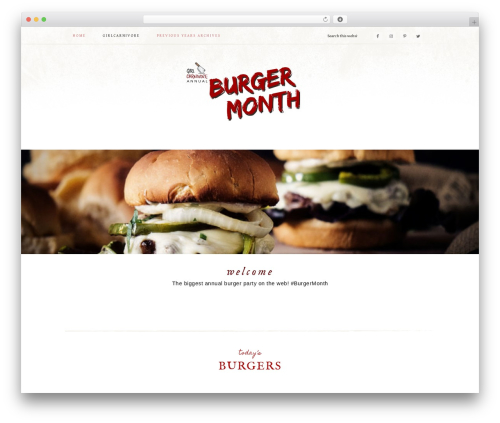 WordPress theme Market Theme - burgermonth.com