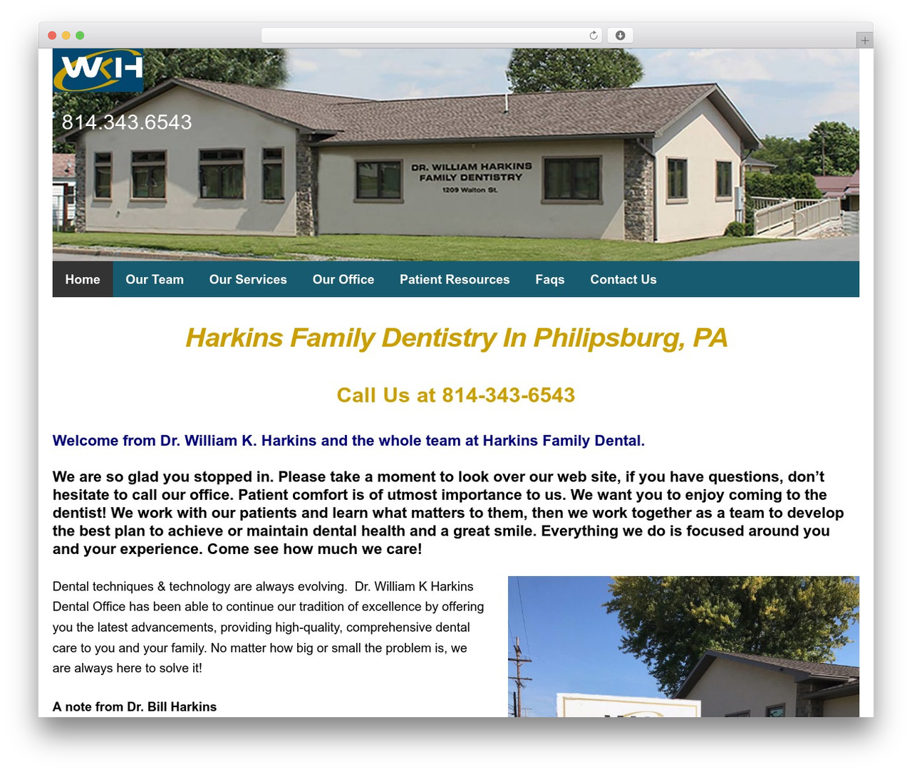 Builder WordPress theme - harkinsfamilydentistry.com