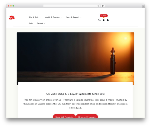 Shoper WordPress store theme - ecigswitch.co.uk