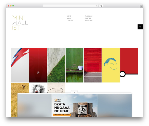 Square Grid theme WordPress - miniwallist.com