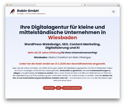 WordPress theme GeneratePress - robin-marketing.com