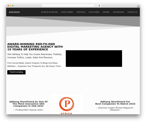 Best WordPress theme Flat Bootstrap - adhang.com