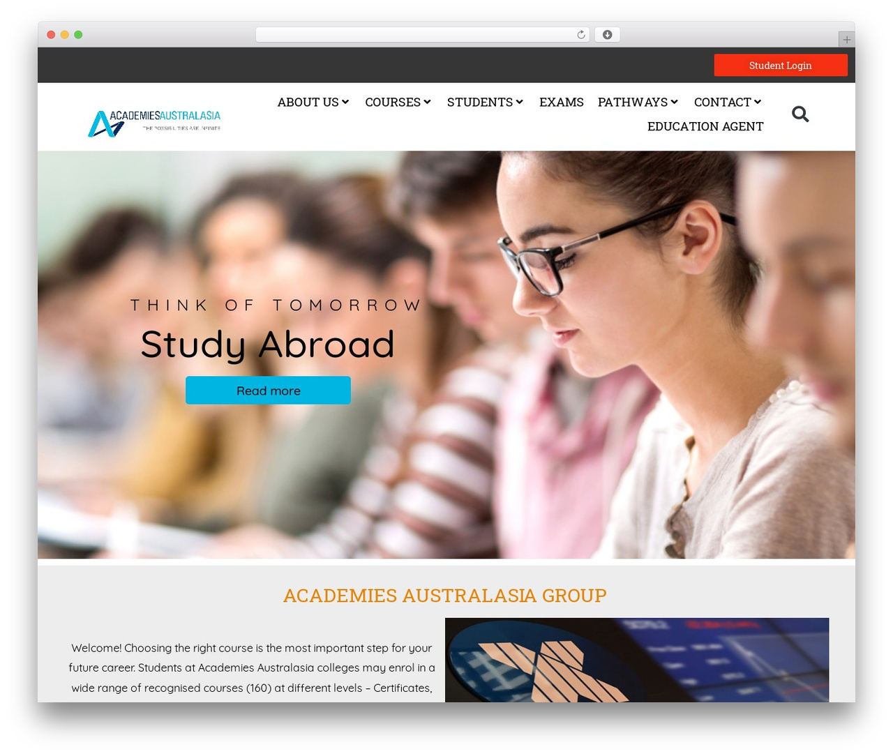 Hello Elementor WordPress theme - academies.edu.au