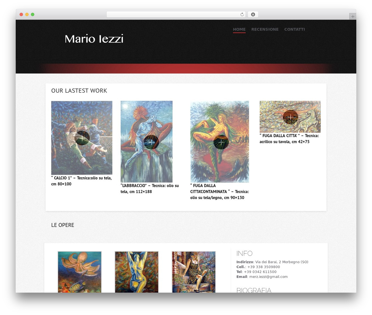 Olya WordPress theme - marioiezziartista.it Olya WordPress theme - marioiezziartista.it