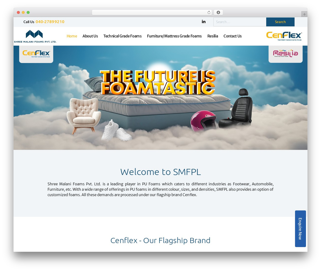 ShieldGroup WordPress theme - shreemalanifoams.com
