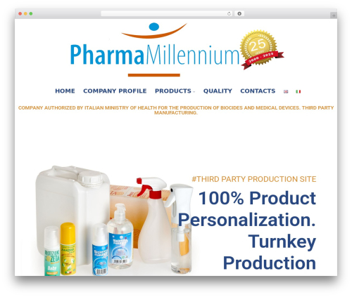 thecorid theme WordPress - pharmamillennium.com