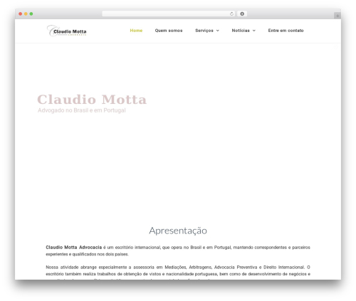 TheFox WordPress website theme - claudiomotta.adv.br