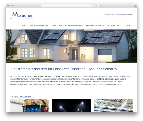 Theme INTERSEM WordPress theme - maucher-elektro.de