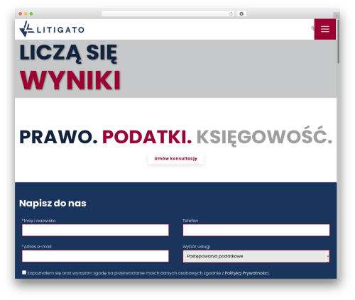TS theme WordPress - litigato.pl