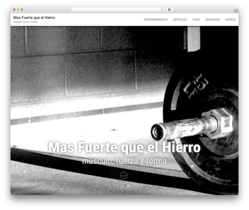 WordPress theme Bulk - masfuertequeelhierro.com