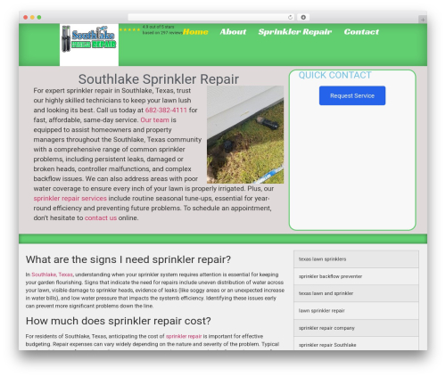 Satellite tech checkins WordPress plugin - southlakesprinklerrepair.com