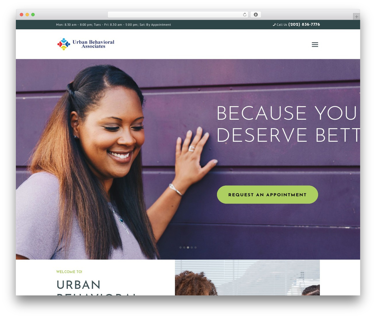 WordPress theme UBA Wellness - ubawellness.org