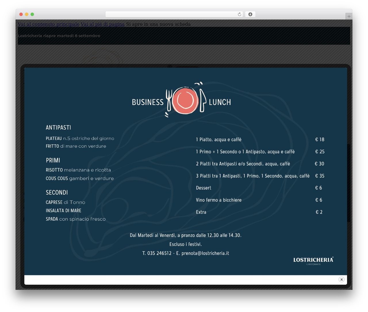 Bricks theme WordPress - lostricheria.it