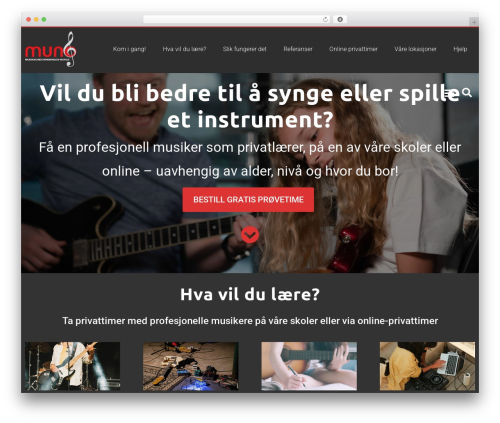 Flex theme WordPress - muno.no
