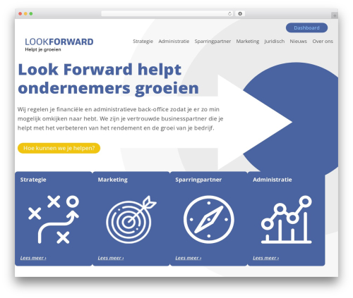 Hello Elementor WordPress theme design - lookforward.nl
