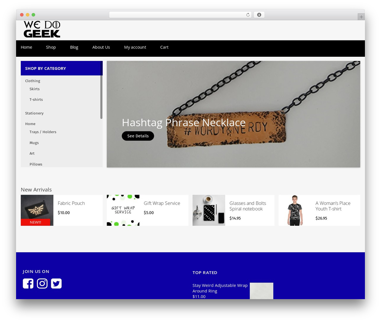 Hyper Commerce WordPress theme - shopwedogeek.com Hyper Commerce WordPress theme - shopwedogeek.com