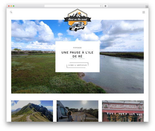 Miro WordPress blog theme - reneontheroad.com